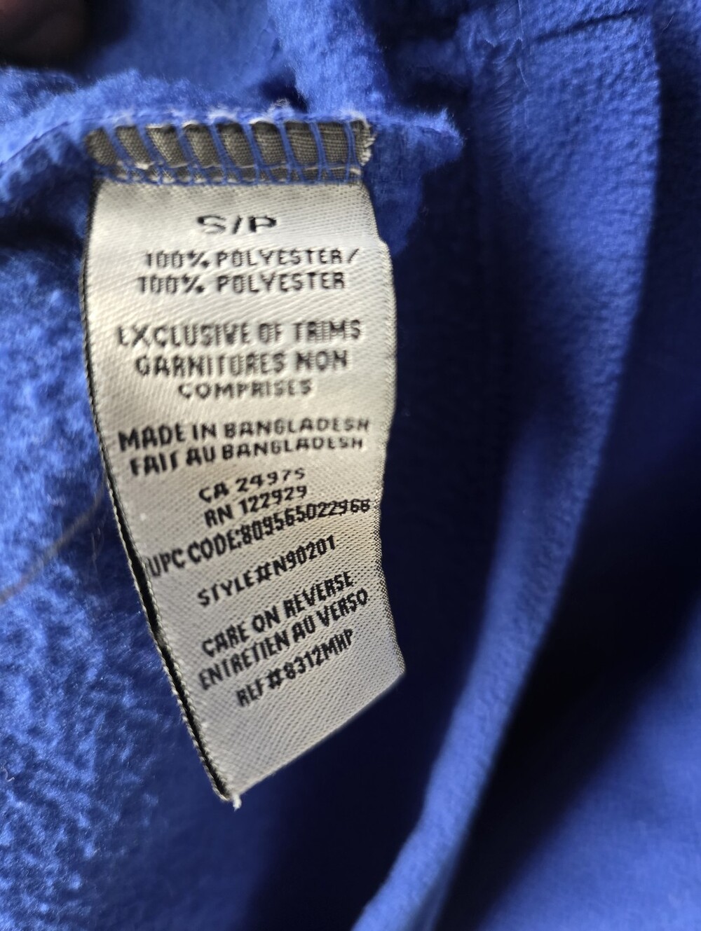 Vintage NHL Hockey Toronto Maple Leafs 1/4 Zip Fleece Sweater Mens Medium - Picture 10 of 11